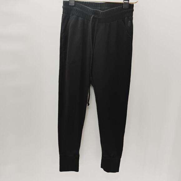 Free People FP Movement Black Joggers Sweat Pants Womens Medium Pockets - Picture 1 of 15